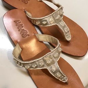 Beach wedding sandals